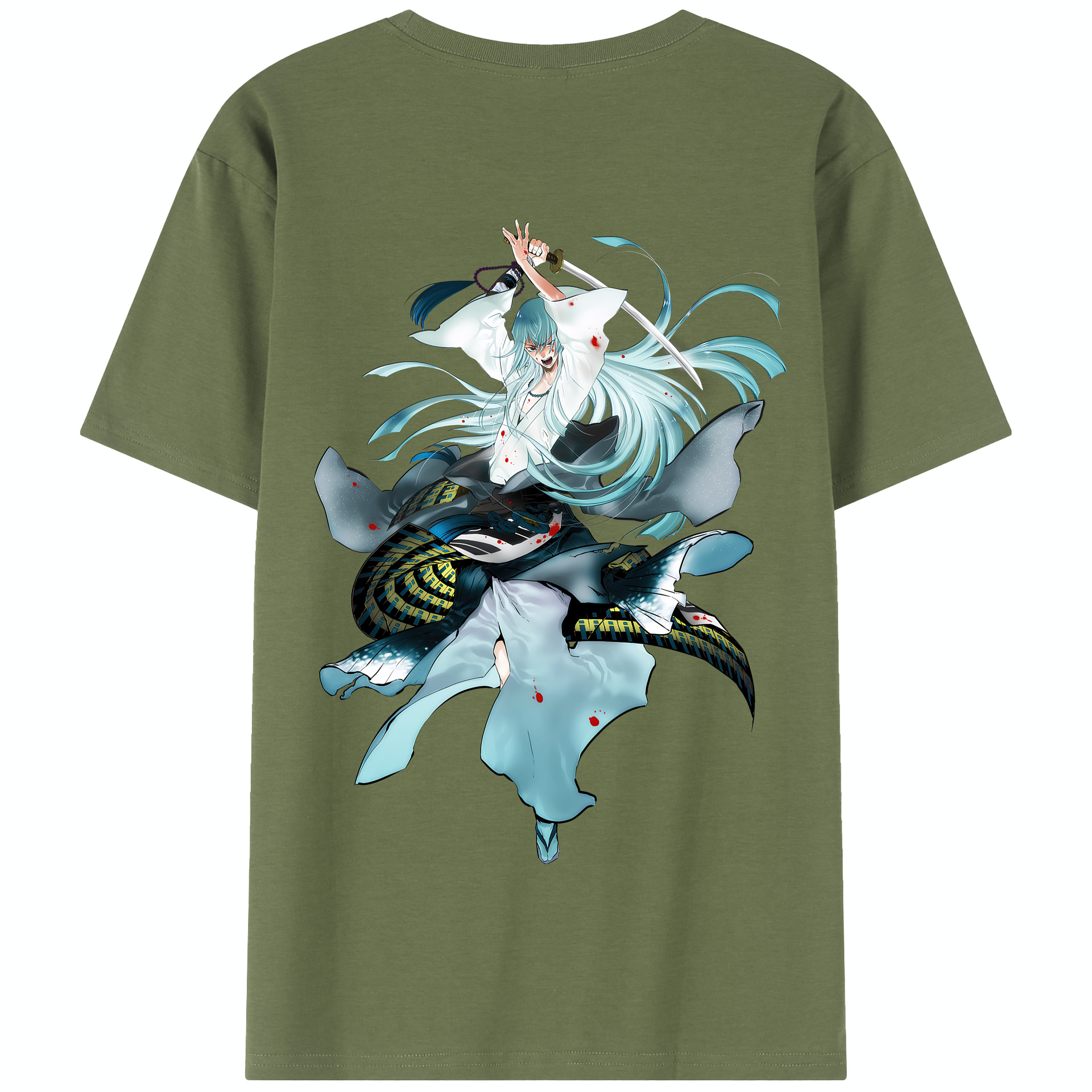 （画像用） 刀剣乱舞 Touken Ranbu 綿100％半袖Tシャツ（背面プリント）